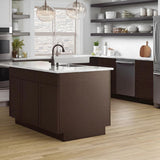 Hampton Bay Shaker Java Base Kitchen Cabinet - 21" W x 24" D x 34.5" H