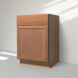 Hampton Bay Sinclair 24 in. Assembled Base Cabinet in Shaker Saddle Oak