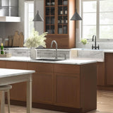 Hampton Bay Sinclair 24 in. Assembled Base Cabinet in Shaker Saddle Oak