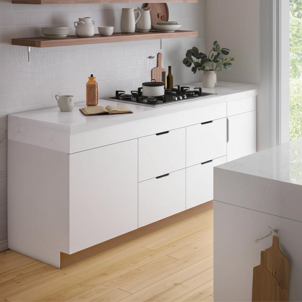 Hampton Bay Designer Series Edgeley Base Kitchen Cabinet in White