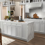 Hampton Bay Designer Series Melvern Base Kitchen Cabinet in Heron Gray