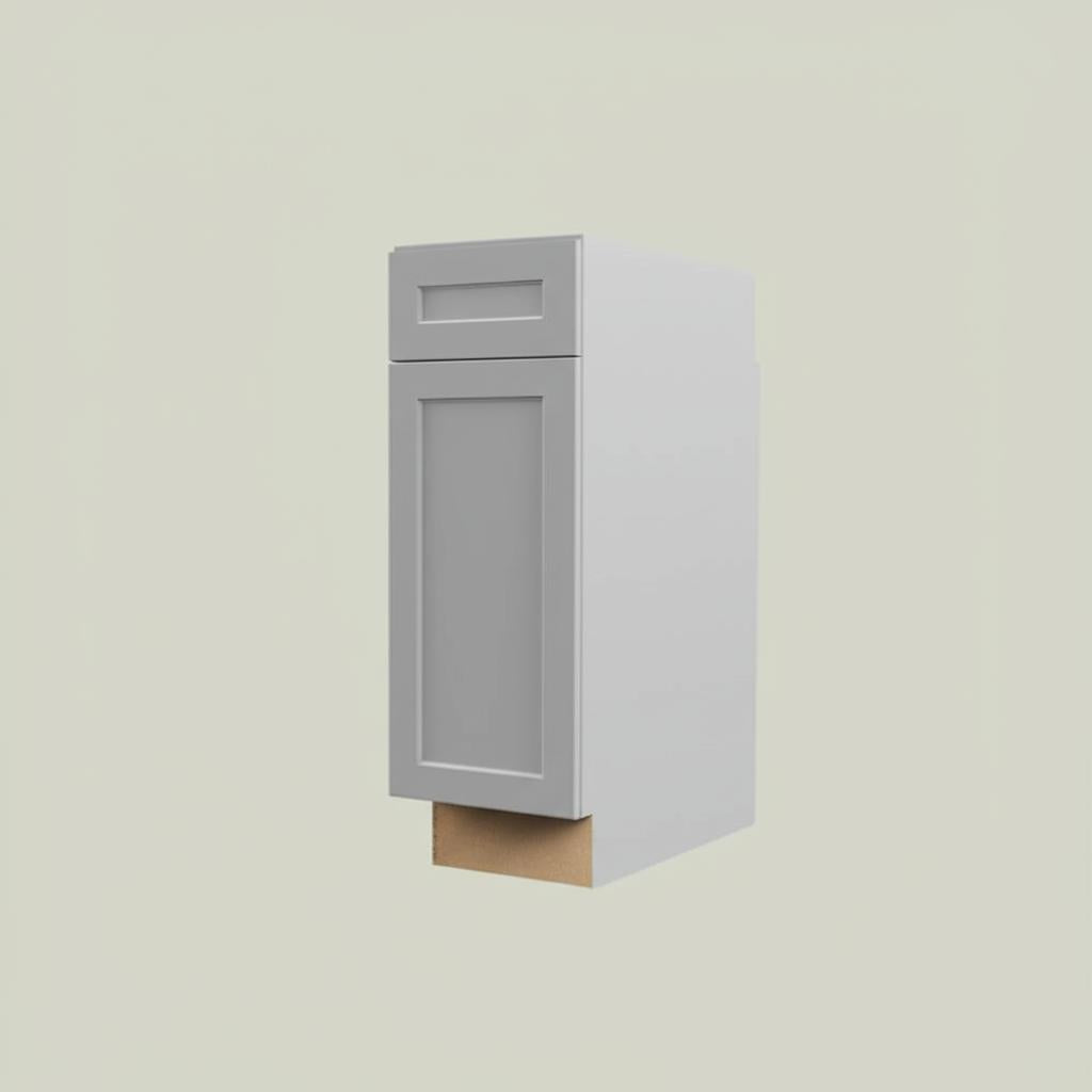 Hampton Bay Designer Series Melvern Base Kitchen Cabinet in Heron Gray