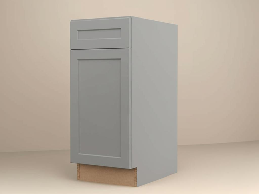 Hampton Bay Designer Series Melvern Storm Gray Shaker Assembled Base Kitchen Cabinet