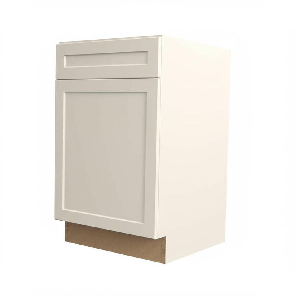 Hampton Bay Designer Series Melvern Shaker Base Kitchen Cabinet in Cloud