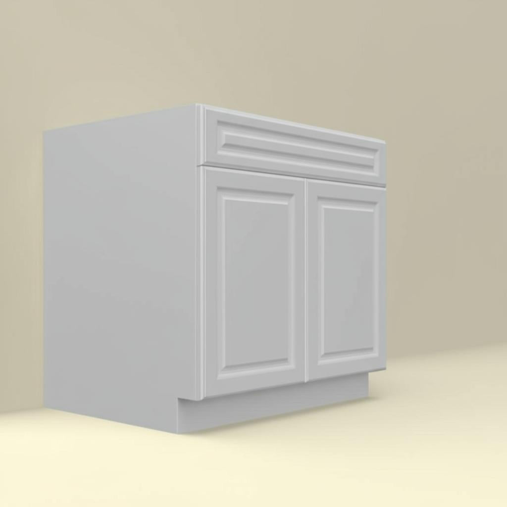 Hampton Bay Designer Series Elgin Assembled Base Kitchen Cabinet in White