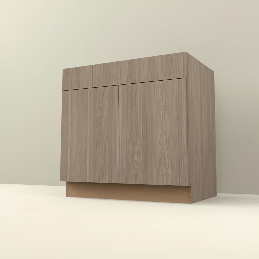 Hampton Bay Designer Series Edgeley Driftwood Base Kitchen Cabinet