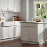 Hampton Bay Designer Series Elgin Assembled Base Kitchen Cabinet in White
