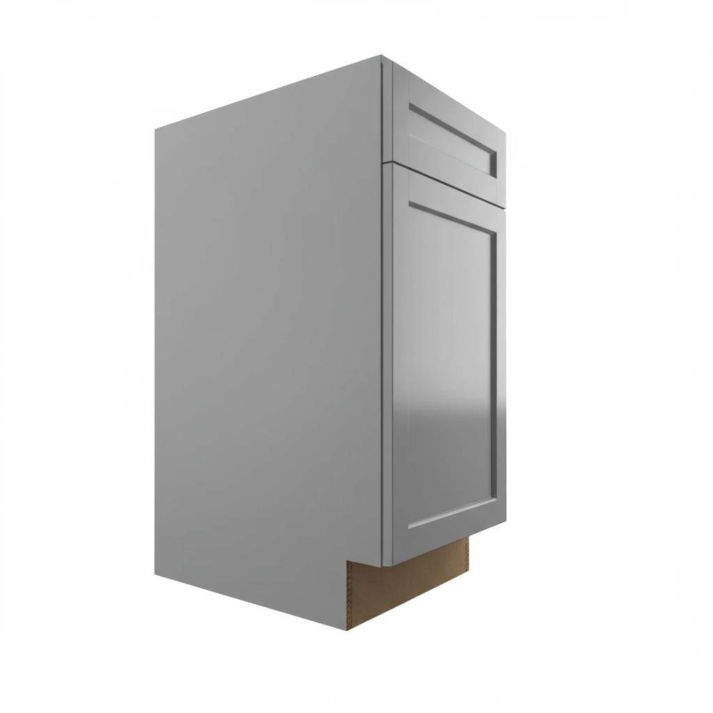 Hampton Bay Designer Series Melvern Base Kitchen Cabinet in Heron Gray