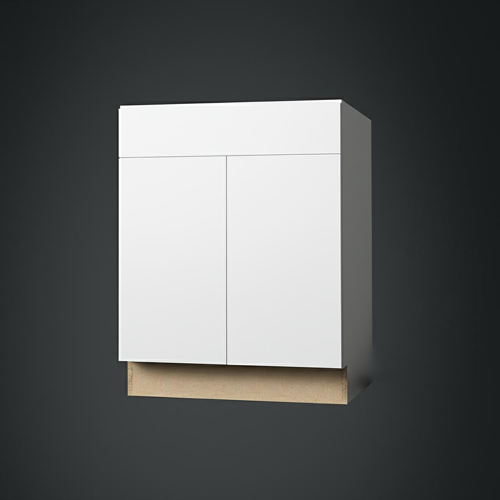 Hampton Bay Designer Series Edgeley Assembled Base Kitchen Cabinet in White