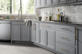 Hampton Bay Designer Series Elgin Base Kitchen Cabinet in Heron Gray
