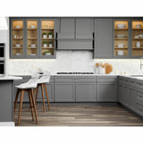 Hampton Bay Designer Series Melvern Base Kitchen Cabinet in Heron Gray