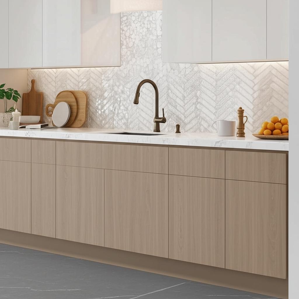 Hampton Bay Designer Series Edgeley Base Kitchen Cabinet in Driftwood