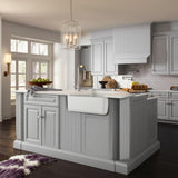 Hampton Bay Designer Series Elgin Base Kitchen Cabinet in Heron Gray