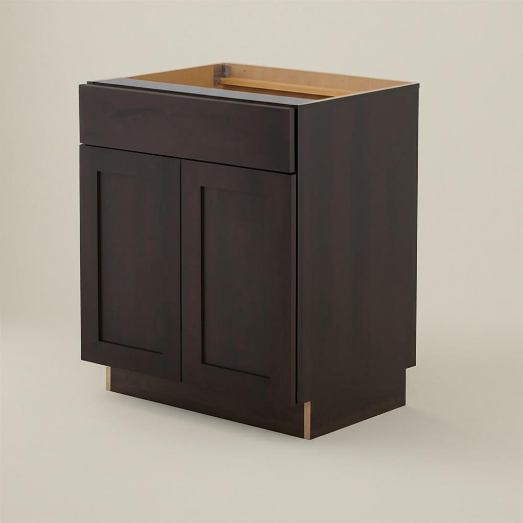 Hampton Bay Edson Shaker Base Cabinet with Soft-Close Drawer in Dusk