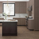 Hampton Bay Edson Shaker Base Cabinet with Soft-Close Drawer in Dusk