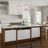 Hampton Bay Designer Series Edgeley Assembled Base Kitchen Cabinet in White