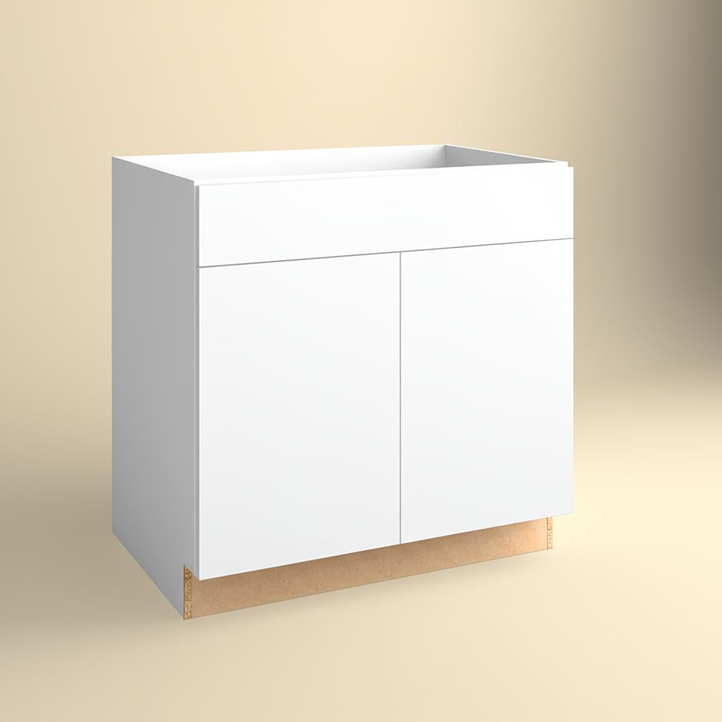 Hampton Bay Designer Series Edgeley Assembled Base Kitchen Cabinet in White
