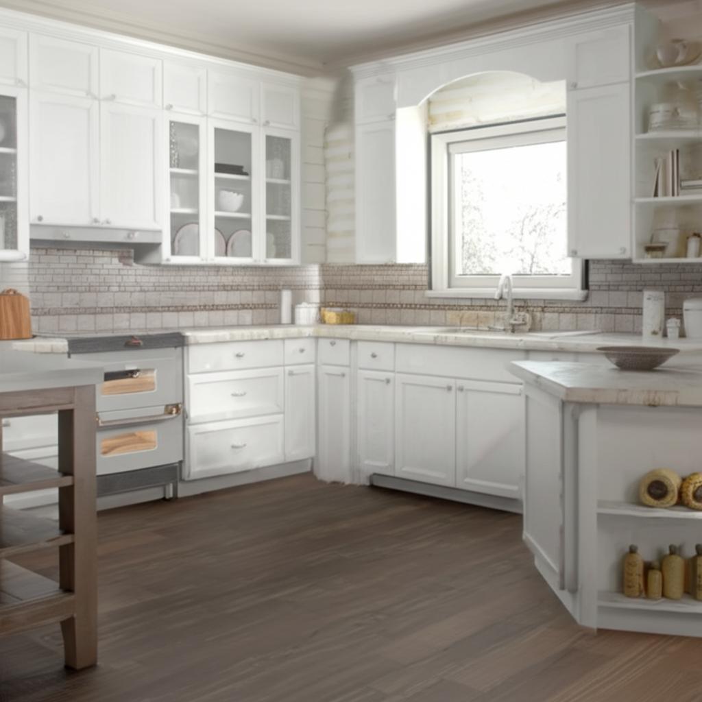 Hampton Bay Courtland 36-inch Polar White Shaker Sink Base Cabinet