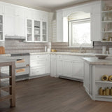 Hampton Bay Courtland 36-inch Polar White Shaker Sink Base Cabinet