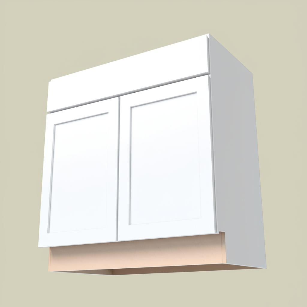 Hampton Bay Courtland 36-inch Polar White Shaker Sink Base Cabinet