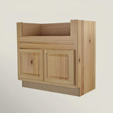Hampton Bay 36-inch Natural Hickory Apron-Front Sink Base Cabinet