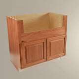 Hampton Bay 36-inch Medium Oak Apron-Front Sink Base Cabinet