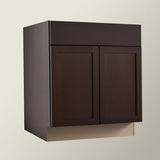 Hampton Bay Shaker Java Sink Base Cabinet - 30" x 24" x 34.5"
