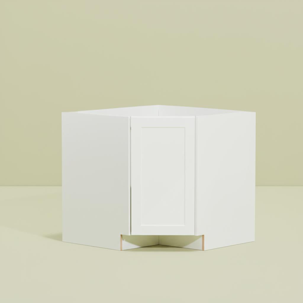 Hampton Bay Cambridge White Shaker Corner Sink Base Cabinet