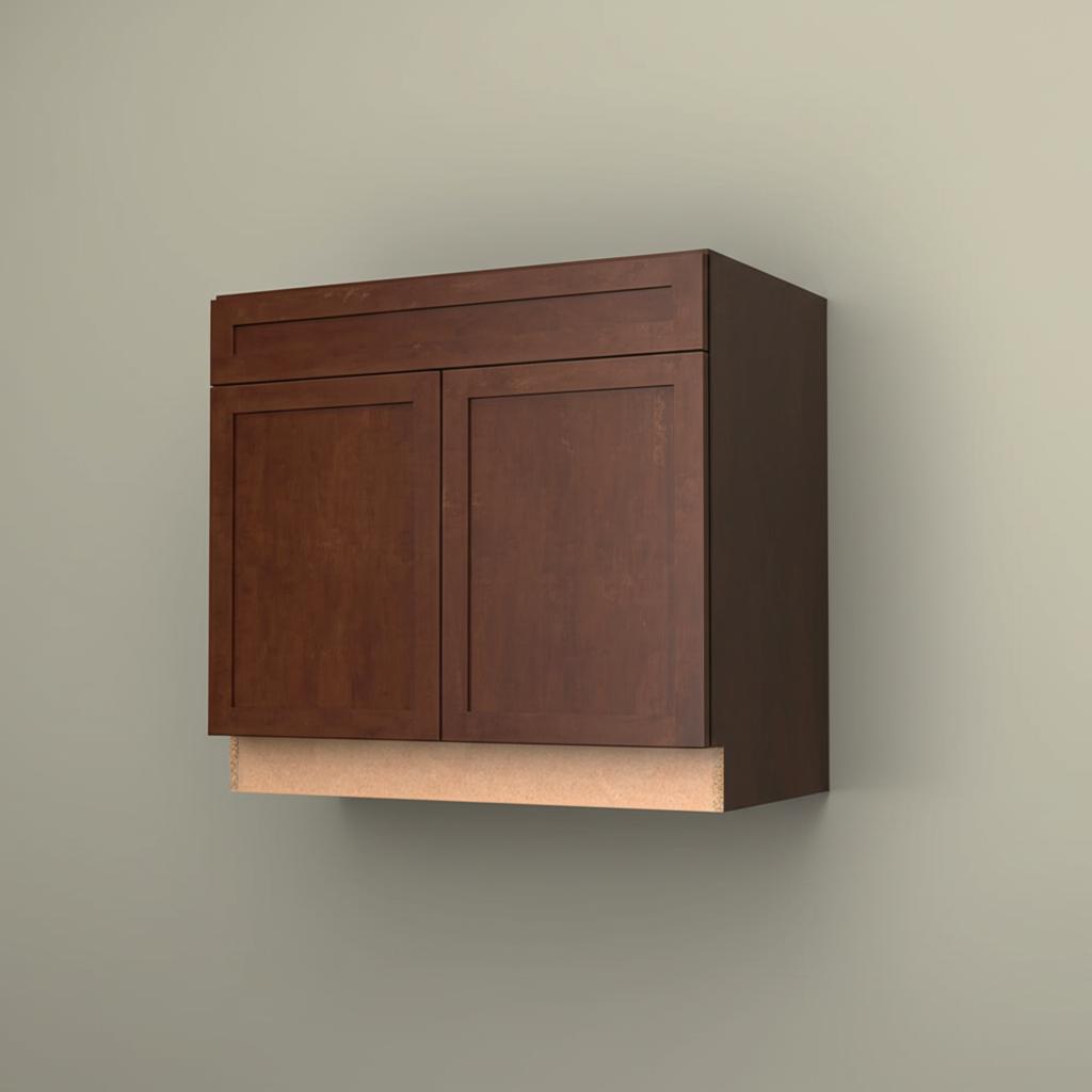 Hampton Bay Designer Series Soleste Assembled Sink Base Kitchen Cabinet in Spice