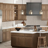 Hampton Bay ADA Sink Base Kitchen Cabinet, Cognac Finish