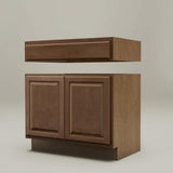 Hampton Bay ADA Sink Base Kitchen Cabinet, Cognac Finish