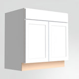 Hampton Bay Courtland 36-inch Polar White Shaker Sink Base Cabinet