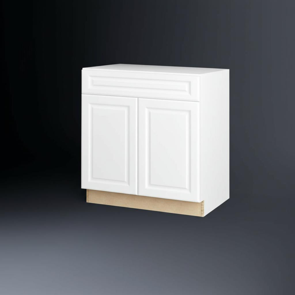 Hampton Bay Designer Series Elgin White Sink Base Kitchen Cabinet