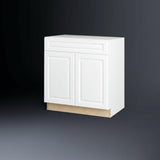 Hampton Bay Designer Series Elgin White Sink Base Kitchen Cabinet