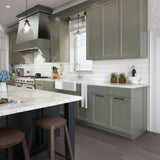 Hampton Bay Designer Series Melvern Storm Gray Shaker Assembled Sink Base Kitchen Cabinet