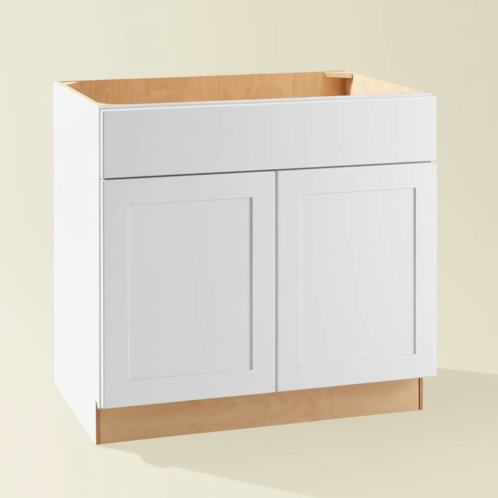 Hampton Bay Avondale Antique White Shaker Sink Base Cabinet