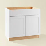 Hampton Bay Avondale Antique White Shaker Sink Base Cabinet
