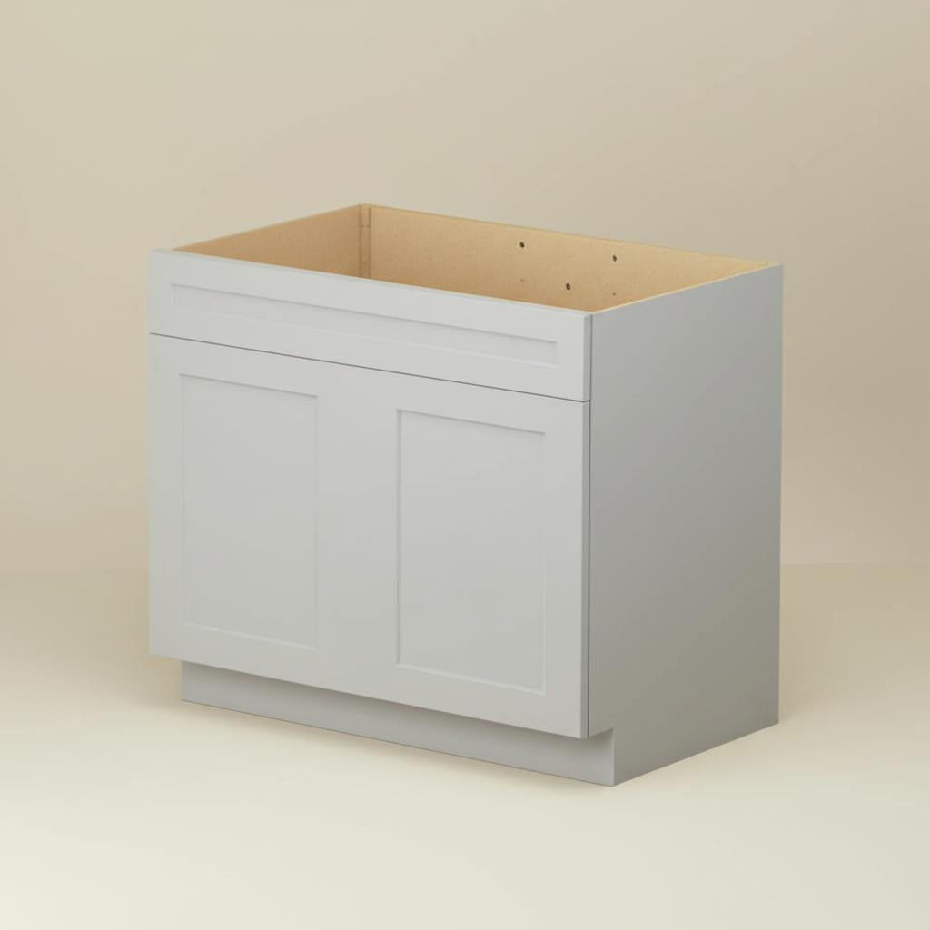 Hampton Bay Designer Series Melvern Sink Base Kitchen Cabinet in Heron Gray