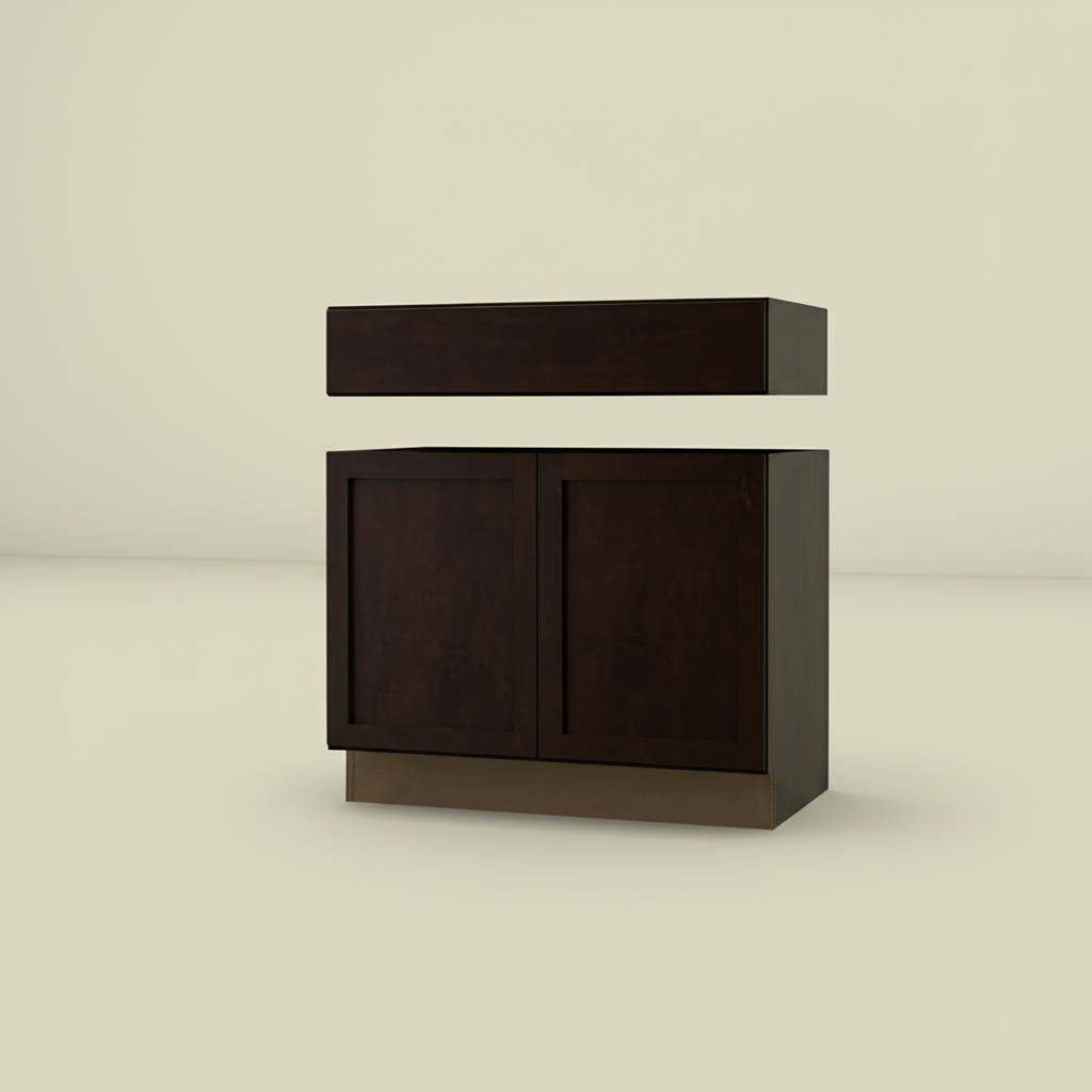 Hampton Bay Shaker ADA Sink Base Cabinet in Java