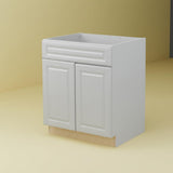 Hampton Bay Designer Series Elgin Sink Base Kitchen Cabinet in Heron Gray