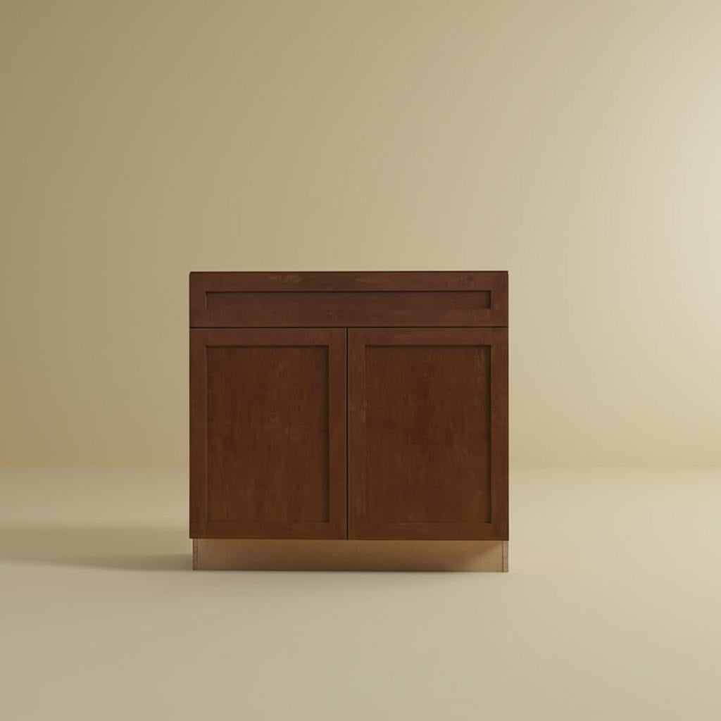 Hampton Bay Designer Series Soleste ADA Sink Base Kitchen Cabinet in Spice