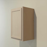 Hampton Bay 18 in. W x 12 in. D x 30 in. H Assembled Wall Kitchen Cabinet in Unfinished with Recessed Panel
