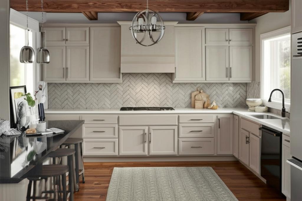 Hampton Bay 36" Unfinished Wall Kitchen Cabinet with Recessed Panel