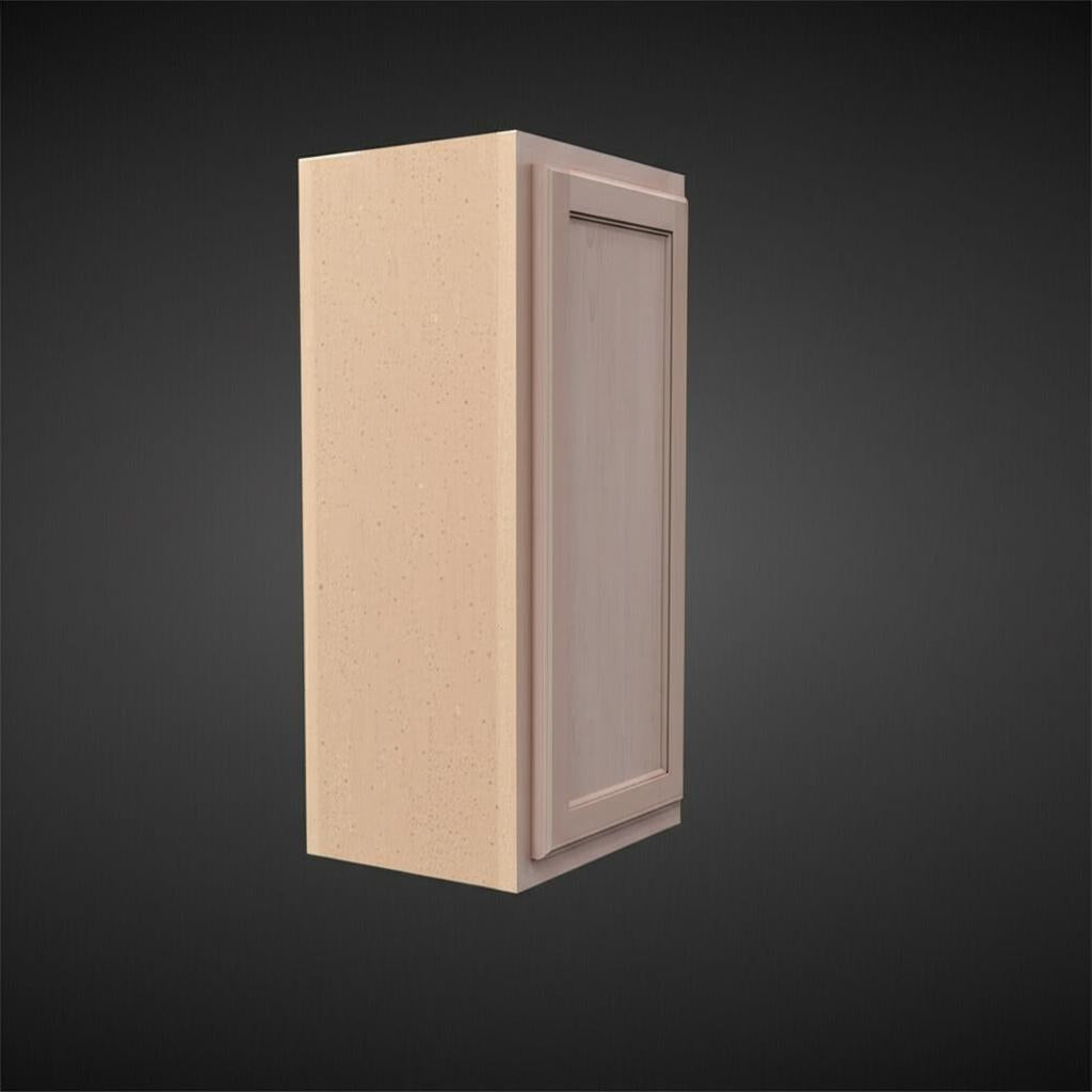 Hampton Bay 15 in. W x 12 in. D x 30 in. H Assembled Wall Kitchen Cabinet in Unfinished with Recessed Panel