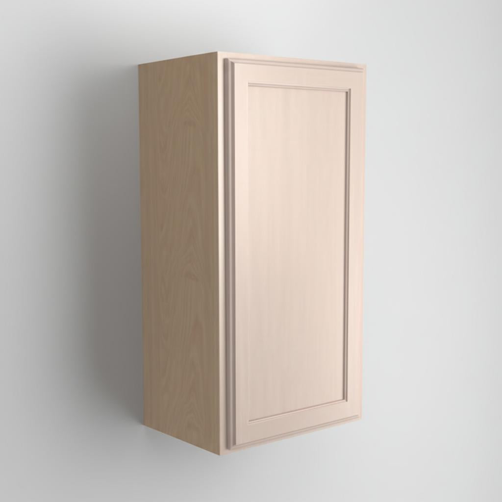 Hampton Bay 15x12x36 Inch Unfinished Wall Kitchen Cabinet with Recessed Panel