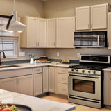Hampton Bay 30 in. W x 12 in. D x 36 in. H Assembled Wall Kitchen Cabinet in Unfinished with Recessed Panel