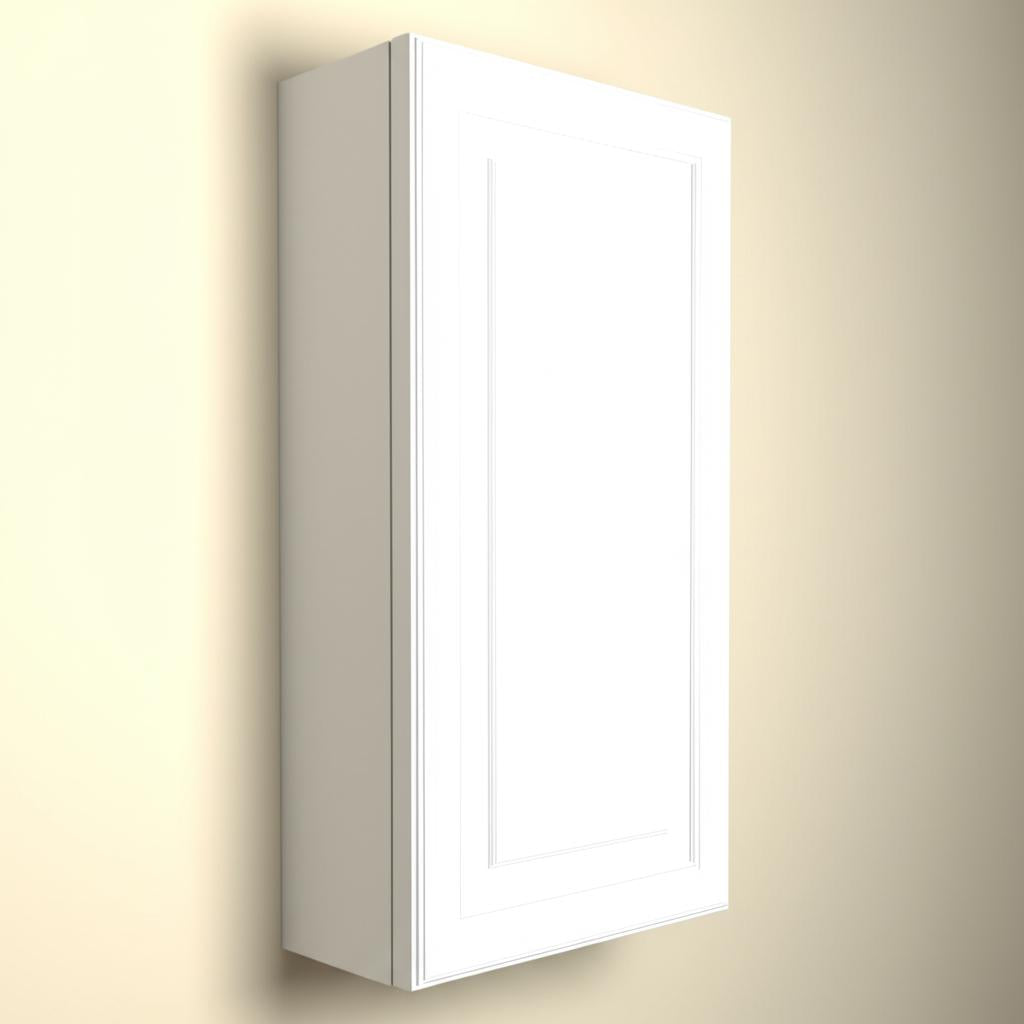 Hampton Bay Hampton 15 in. W x 12 in. D x 30 in. H Assembled Wall Kitchen Cabinet in Satin White