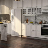 Hampton Bay Shaker Satin White Wall Kitchen Cabinet