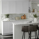 Hampton Bay Shaker Satin White Wall Kitchen Cabinet 21x12x30