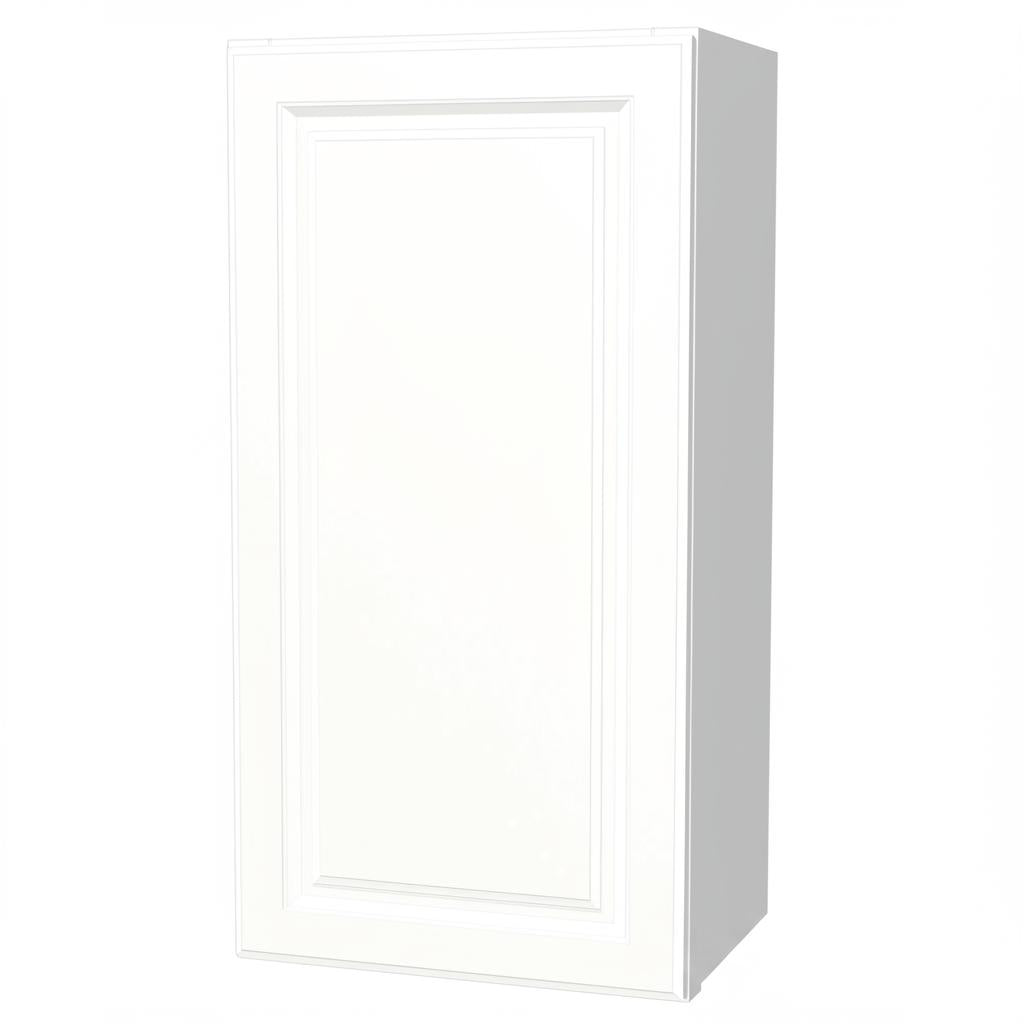 Hampton Bay Hampton 18 in. W x 12 in. D x 36 in. H Assembled Wall Kitchen Cabinet in Satin White